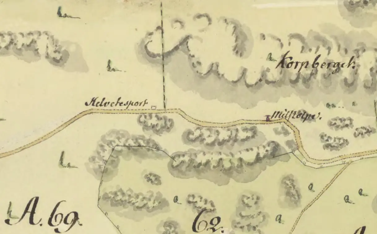 Bild på en kartbild från 1788